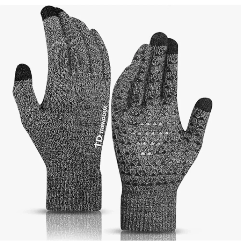 TD TRENDOUX TOUCH SCREEN KNIT GLOVES